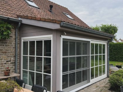 Nieuwe aanbouw in hout - Schrijnwerkerij Pieters Nieuwpoort